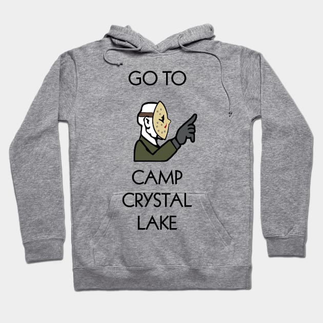 Go to Camp Krystal Lake Hoodie by Jawes